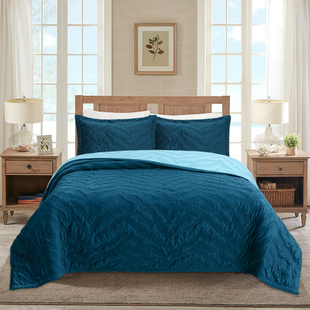 Бархатистое стеганое велюровое покрывало "Сонная Соня" Velvet 230*250 (нав. 2*50*70), PVV2325-107