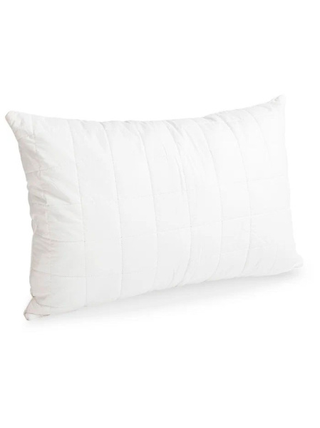 Подушка стеганая 40*60 Бамбук+Лебяжий пух (молния) сатин, "Бэлио"