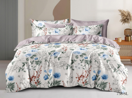 Постельное белье Cleo сатин набивной "Satin Lux" двуспальный, CL20/738-SL