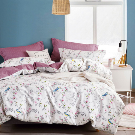 Постельное белье "Famille" RS-327 из сатина Евро