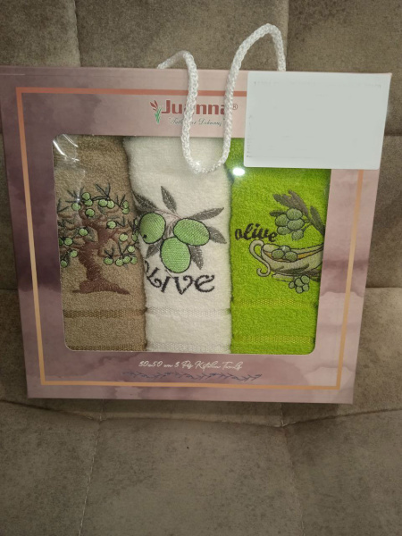 Набор махровых полотенец (салфеток) JUANNA 30*50 (3 шт.) ZEYTIN арт. 11394