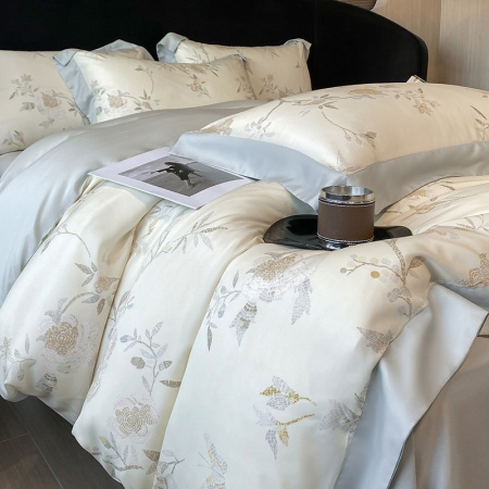 Постельное белье Tencel Евро (нав.50х70-2), KTHE-403 Изящное искусство