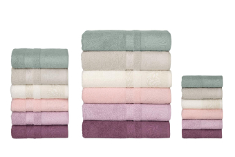 Полотенце Karacan махра жаккард 50х90 Yasemin, 616098 Фиолетовый