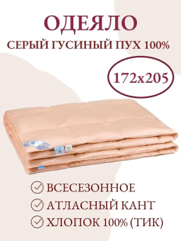 Одеяло пуховое Белашофф Люкс из натурального пуха кассетного типа 2,0 сп. (172х205) арт. ОП 1 - 2 КС