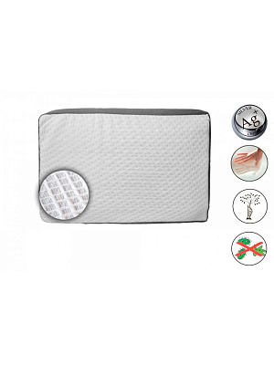 Подушка с эффектом памяти Сильвер ПЬЮР 58х38х9 "СН-Текстиль" Орто-Pure-Silver