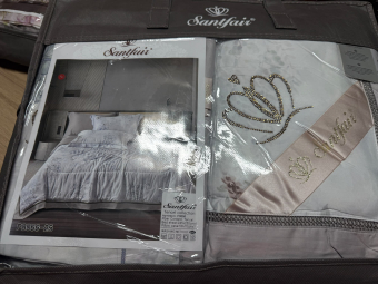 Постельное белье Santfair тенсель с одеялом Евро (нав.50х70х2), P8066-25