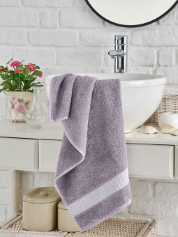 Полотенце махра DOCO SATURN жаккард 50х90 (лиловый) 12026