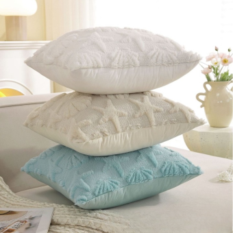 Чехол декоративный (наволочка) 45х45 Velour, V4545-209 Морской Серо-голубой
