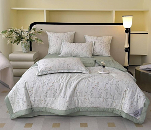 Постельное белье WINNI сатин Home aesthetic с одеялом евро (4 нав.), KWE6-2