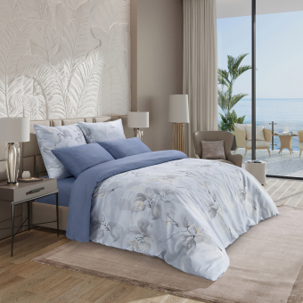 Комплект сатинового белья 1,5-сп "Гранден" "Harmonica" КГ1