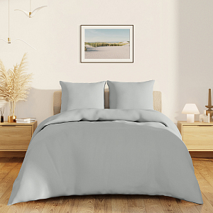 Постельное белье Ecotex Love colors поплин 1,5-сп серый
