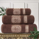 Комплект махровых полотенец Lotus Zeus (50х90-2)(70x140-1) 3 шт., Коричневый Комплект махровых полотенец Lotus Zeus (50х90-2)(70x140-1) 3 шт., Коричневый