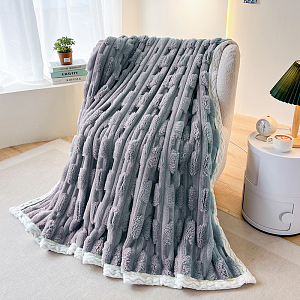 Плед 150*200 Fancy с кантом, PFAK1520-2 Серый