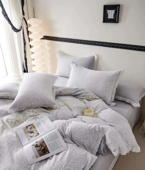 Постельное белье Cood Fashion муслин с кружевом Евро (нав. 50х70х2), GFE-M-047