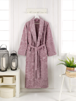 Халат PHILIPPUS Женский Шалька Велюр ASIYA  XXXL (баклажан) арт.12021