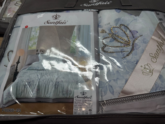 Постельное белье Santfair тенсель с одеялом Евро (нав.50х70х2), P8066-23