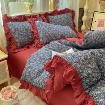 Комплект белья Soft Relief креп-жатка 2,0-сп (нав. 50х70 2шт.) KSR-20-05 Кантри-контраст