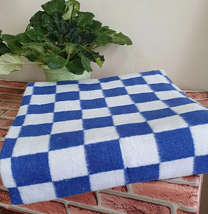 Байковое одеяло 1,5 сп. (140х205) цветная клетка