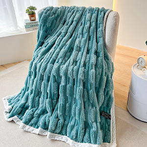 Плед 150*200 Fancy с кантом, PFAK1520-3 Бирюзовый