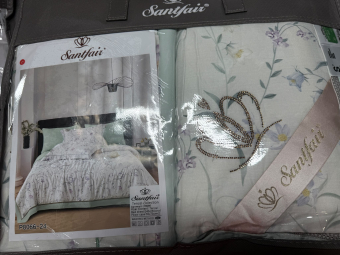 Постельное белье Santfair тенсель с одеялом Евро (нав.50х70х2), P8066-24