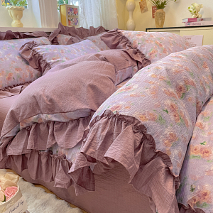 Комплект белья Soft Relief креп-жатка Евро пр/рез 180х200х25 (нав. 50х70 2шт.) KSR-ER-11 Мадам Анко
