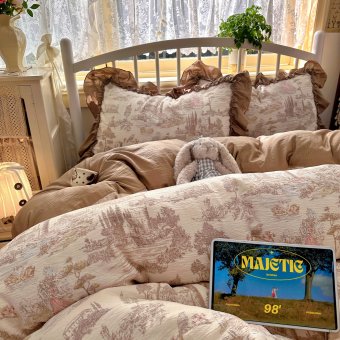 Комплект белья Soft Relief креп-жатка Евро пр/рез 180х200х25 (нав. 50х70 2шт.) KSR-ER-08 Бежевый лес