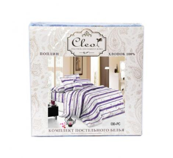 Постельное белье Поплин Cleo Pure Cotton 1,5 сп.15/404-PC