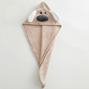 Шапочка-чалма для бани и сауны микрофибра 25*65, SCM-1 Бежевый