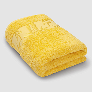 Бамбуковое полотенце 70х130 Экотекс желтое