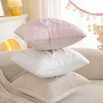 Чехол декоративный (наволочка) 45х45 Velour, V4545-204 Зайка Белый