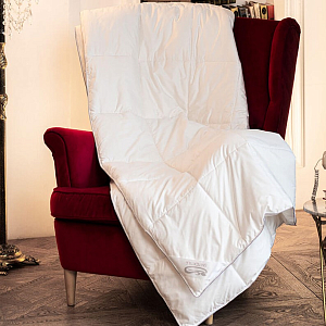 Одеяло всесезонное из пуха горной козы "Кашемир" СН-Текстиль Евро арт. ОКК-О-22